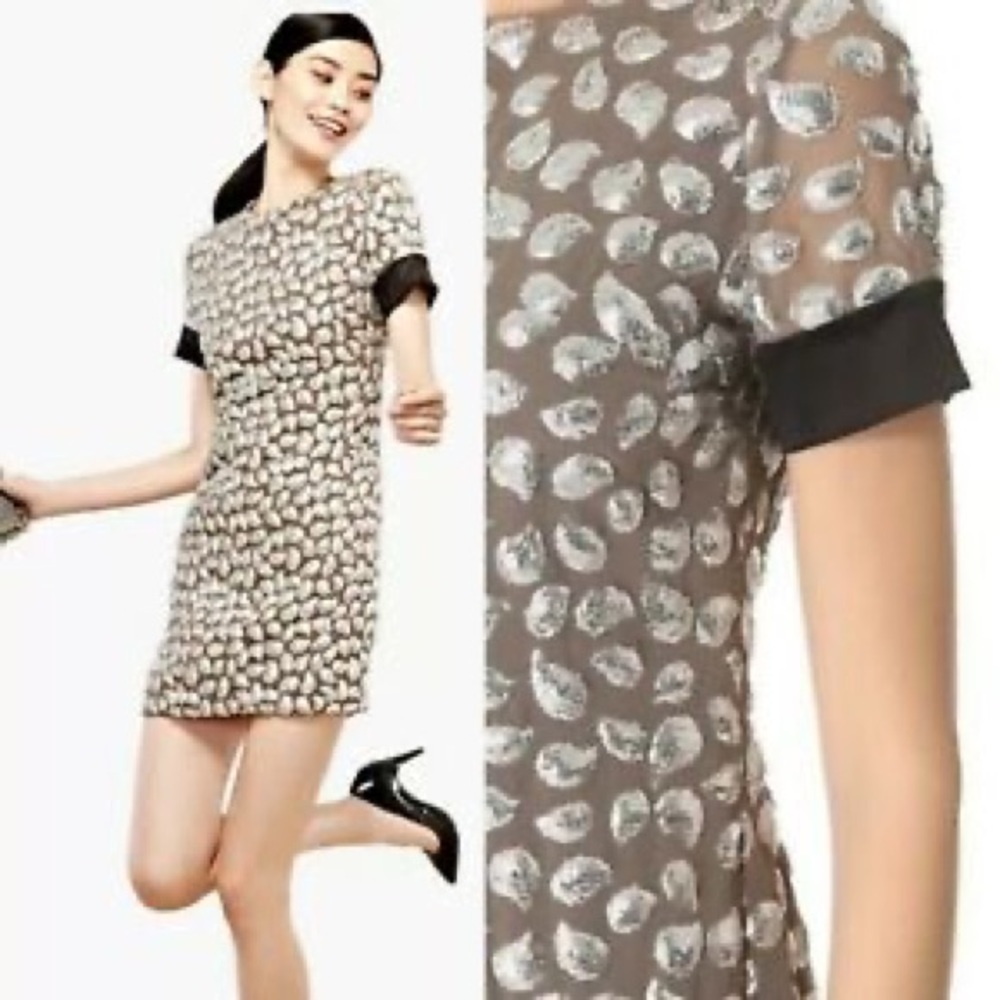 DVF Cindy sparkle shift dress